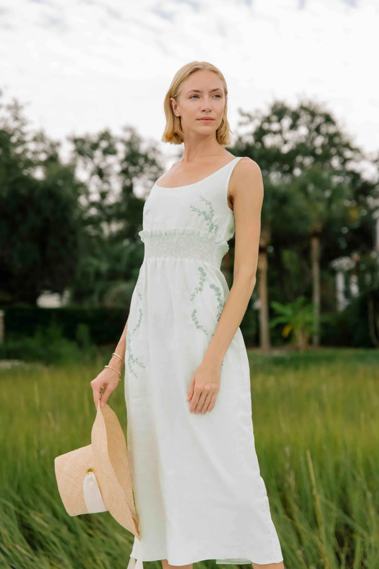 bahar_midi_dress_marassa__0.webp Fanm Mon BAHAR MIDI DRESS (Marassa Collection)