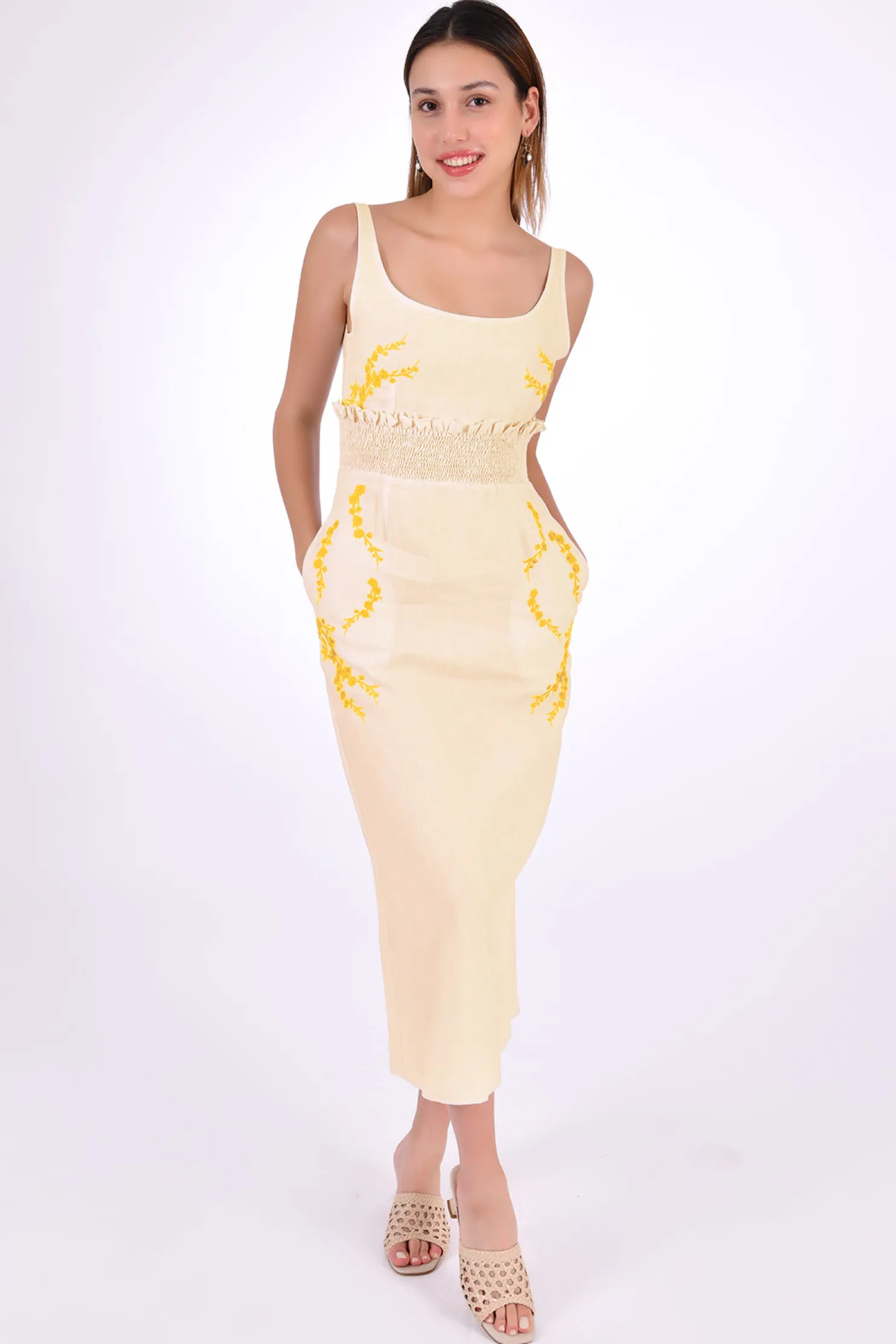 bahar_midi_dress_marassa__8.webp Fanm Mon BAHAR MIDI DRESS (Marassa Collection)