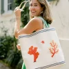 Fanm Mon CORAL TOTE BAG