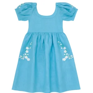 Fanm Mon x Minnow Girl's Puff Sleeve Dress