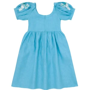 Fanm Mon x Minnow Girl's Puff Sleeve Dress