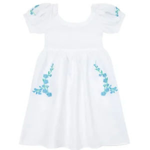 Fanm Mon x Minnow Girl's Puff Sleeve Dress