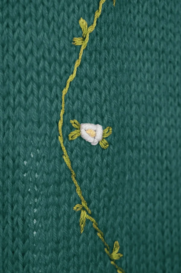 Fanm Mon JASMIN BLOOM WHITE ROSE Cotton Scarf