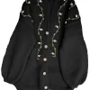 Fanm Mon JASMIN WHITE BLOOM Wool Cardigan