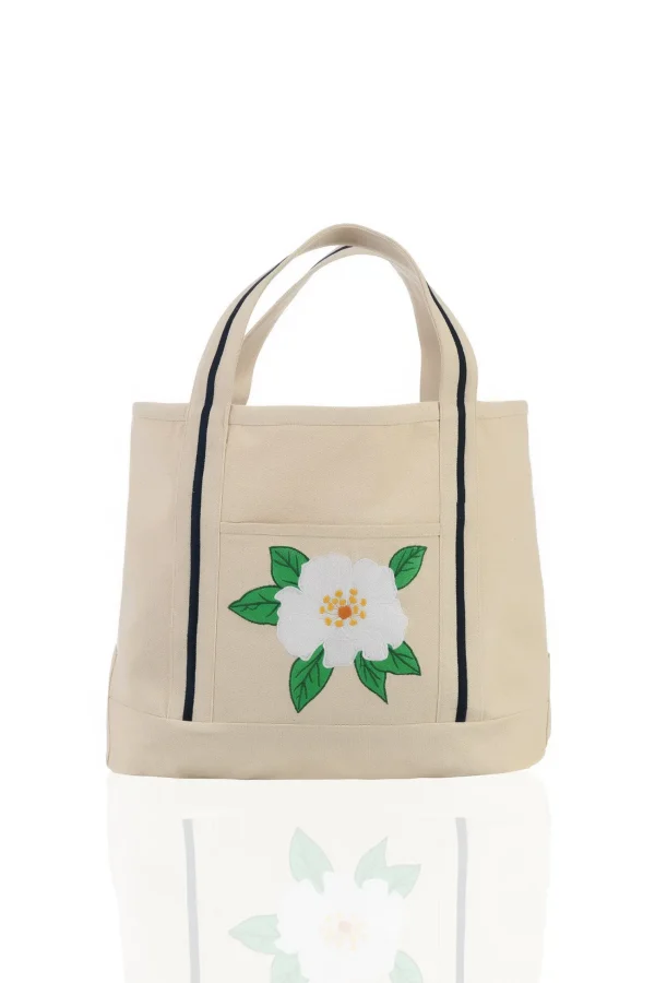 Fanm Mon MAGNOLIA SINGLE Canvas Tote Bag