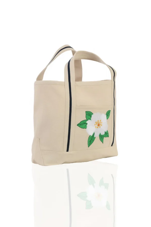 Fanm Mon MAGNOLIA SINGLE Canvas Tote Bag
