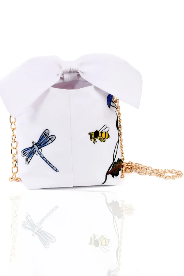 Fanm Mon POUCHETTE White