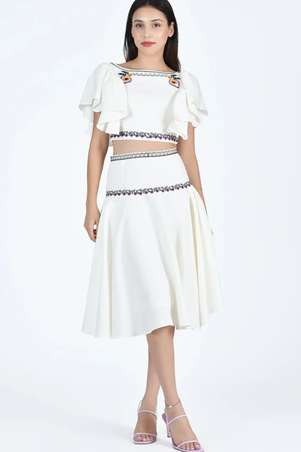 Fanm Mon SILVER SKIRT SET