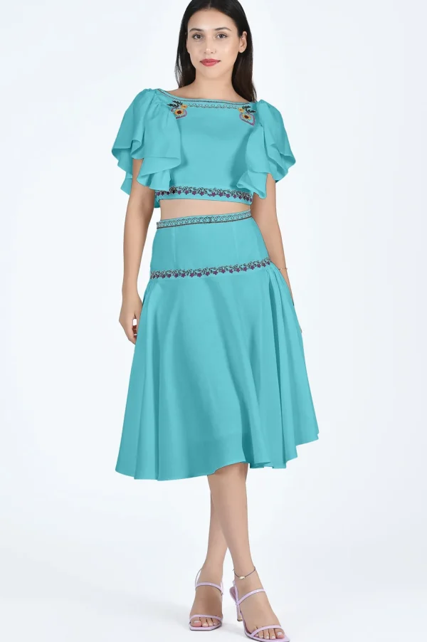 Fanm Mon SILVER SKIRT SET