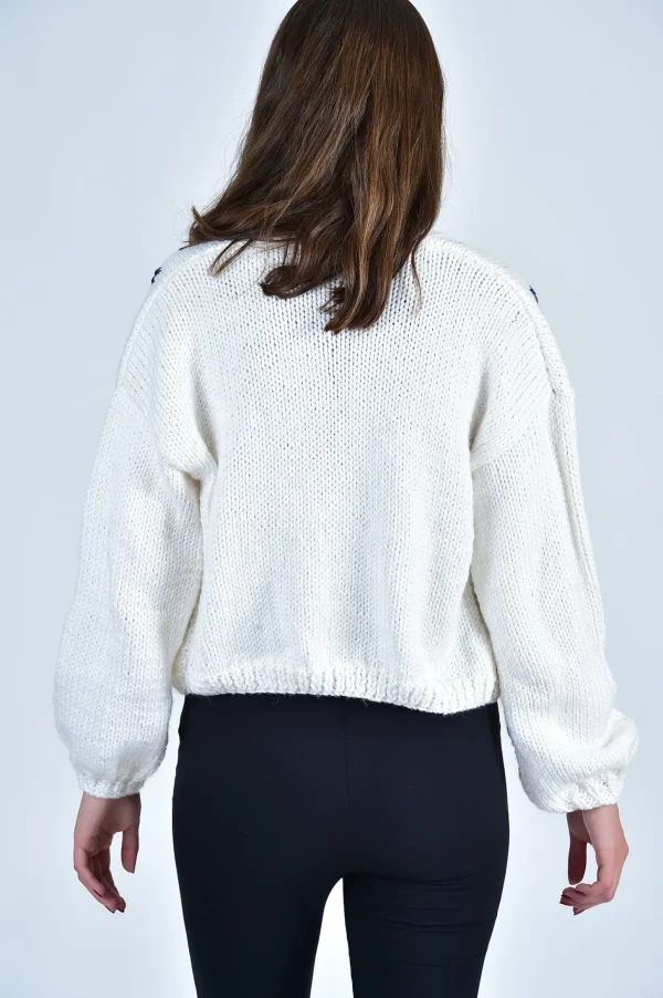 Fanm Mon SISTER BLOOM NAVY FLORAL Button Front Cardigan