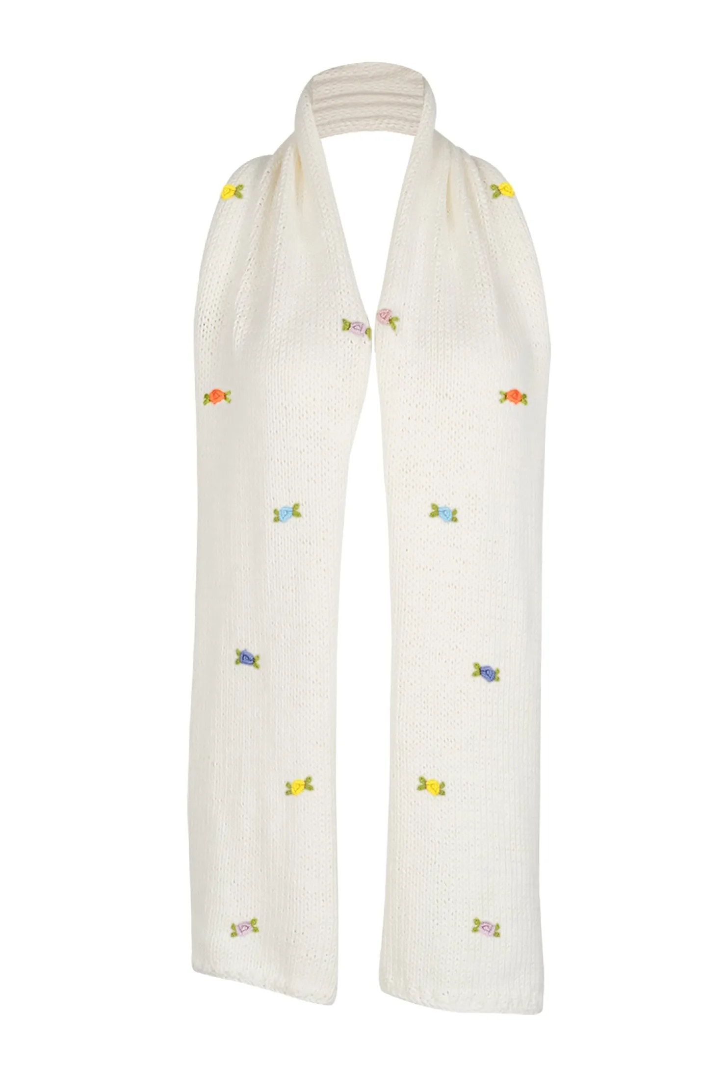 wild_flowers_rose_bloom_c_1-1.webp Fanm Mon WILD FLOWERS ROSE BLOOM Cotton Scarf