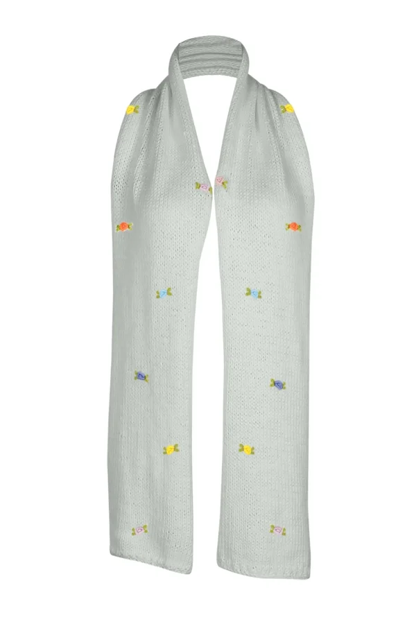 Fanm Mon WILD FLOWERS ROSE BLOOM Cotton Scarf