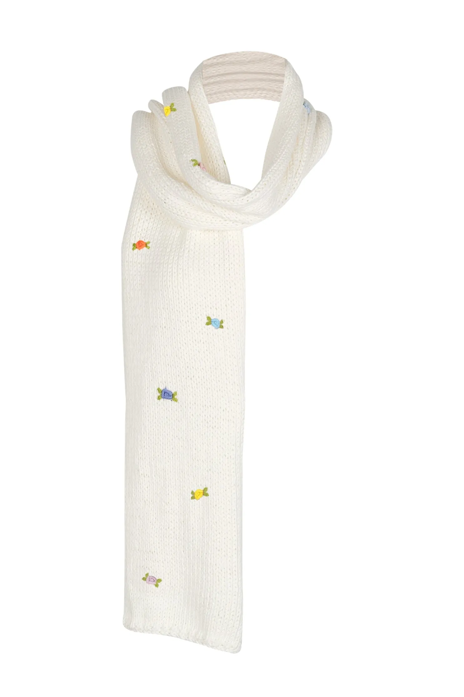 wild_flowers_rose_bloom_c_2-1.webp Fanm Mon WILD FLOWERS ROSE BLOOM Cotton Scarf