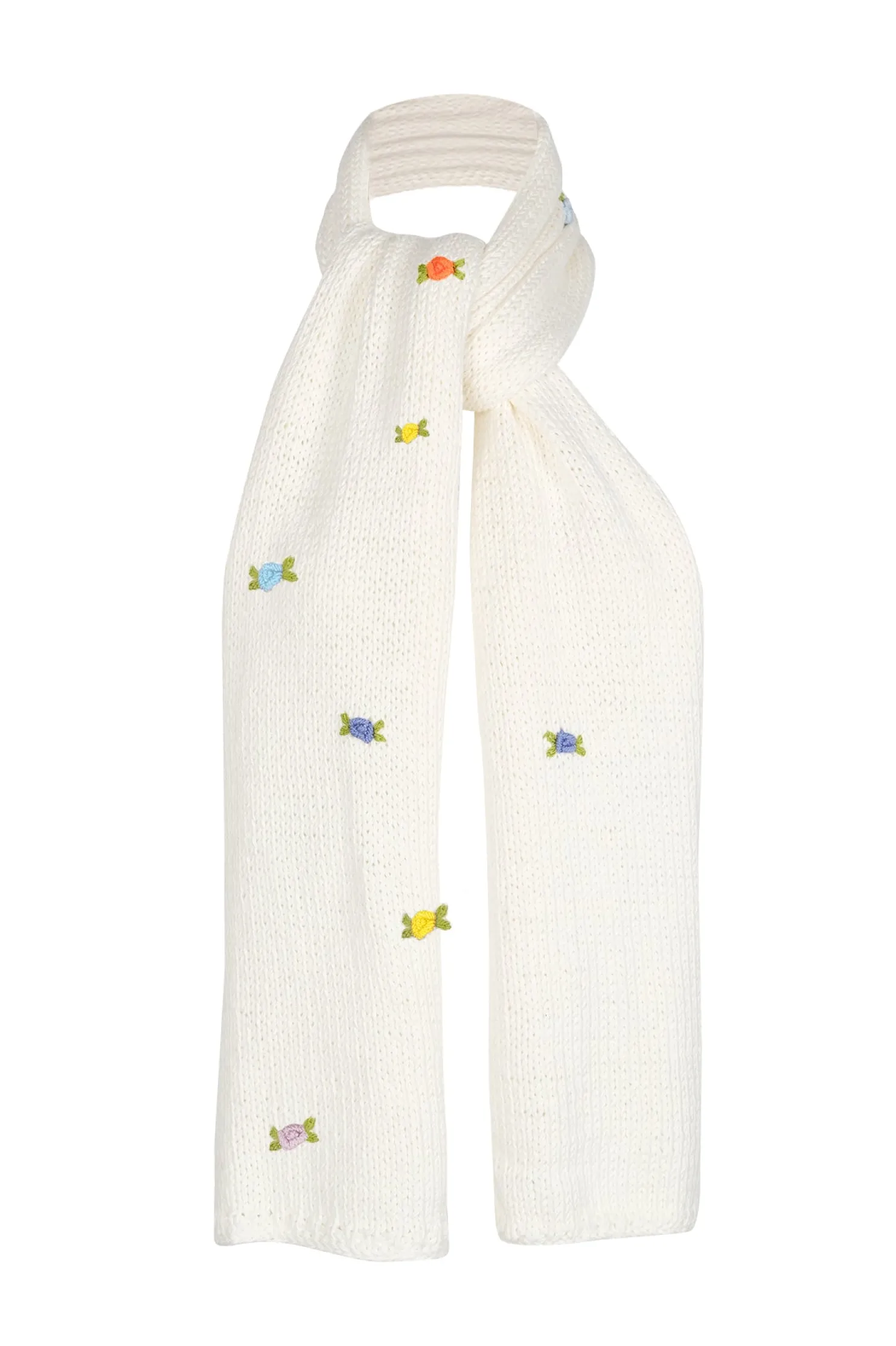 wild_flowers_rose_bloom_c_3-1.webp Fanm Mon WILD FLOWERS ROSE BLOOM Cotton Scarf
