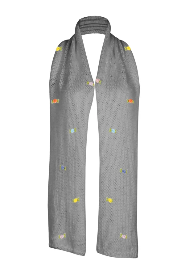 Fanm Mon WILD FLOWERS ROSE BLOOM Cotton Scarf
