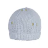 Fanm Mon WINTER BLOOM BLUE ROSE Cotton Beanie Hat