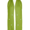 Fanm Mon WINTER BLOOM BLUE ROSE Wool Scarf