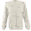 Fanm Mon WINTER BLOOM PINK ROSE Wool Cardigan