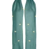 Fanm Mon WINTER BLOOM YELLOW ROSE Cotton Scarf