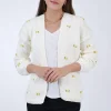 Fanm Mon WINTER BLOOM YELLOW ROSE Cotton Cardigan